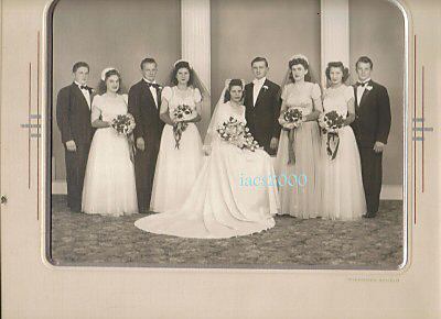 Wedding Photography Professional on 1930 S Vintage Professional 8 X10  Wedding Group Photo